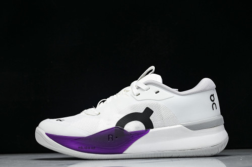 3WG10316030 THE ROGER PRO 3 LOW-TOP TENNIS SHOES WHITE/PURPLE