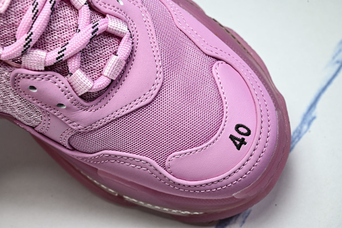 W2GA1-5760 TRIPLE S RETRO CASUAL RUNNING SHOES PINK/PINK/PINK