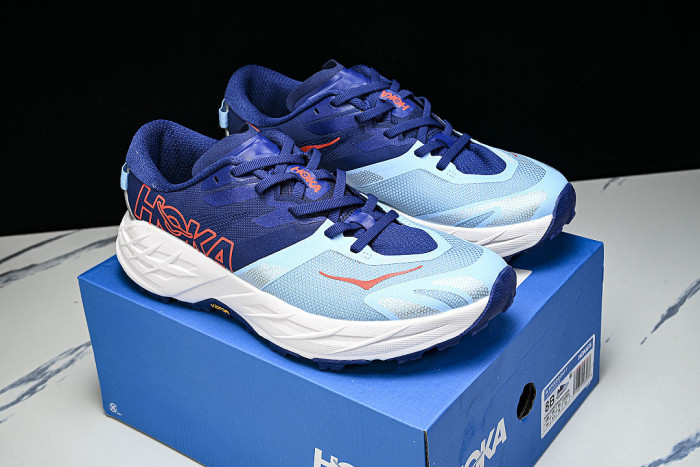 1171929-BYCS ONE ONE SPEEDGOAT 7 LOW-CUT BREATHABLE OFF-ROAD RUNNING SHOES BLUE/RED
