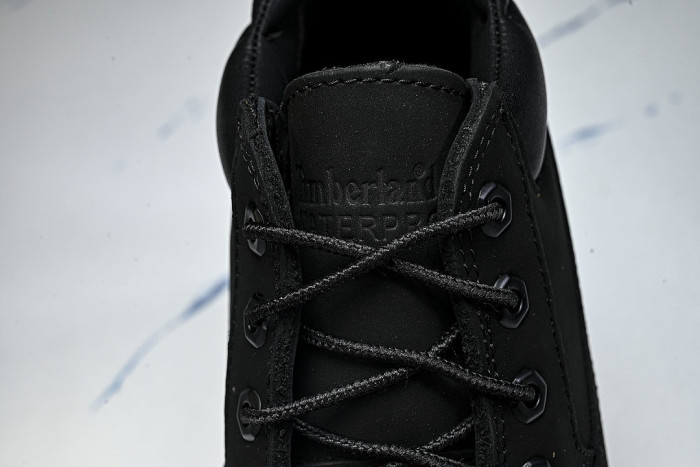 MEN'S FASHIONABLE WATERPROOF LACE UP THICK SOLED CASUAL SHOES BLACK/INKINESS