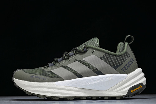 KI8276 FREEHIKER 3 LOW GTX LOW-TOP RUNNING SHOES GREEN/GREEN/GREEN