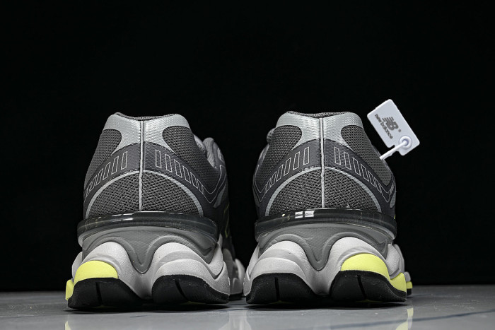 U906041H NEW BALANCE 9060 RETRO CASUAL SPORTS RUNNING SHOES BLACK/GREY/GREEN
