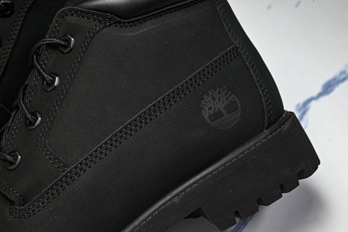 MID-CALF THICK-SOLED CASUAL SHOES BLACK/BLACK/BLACK