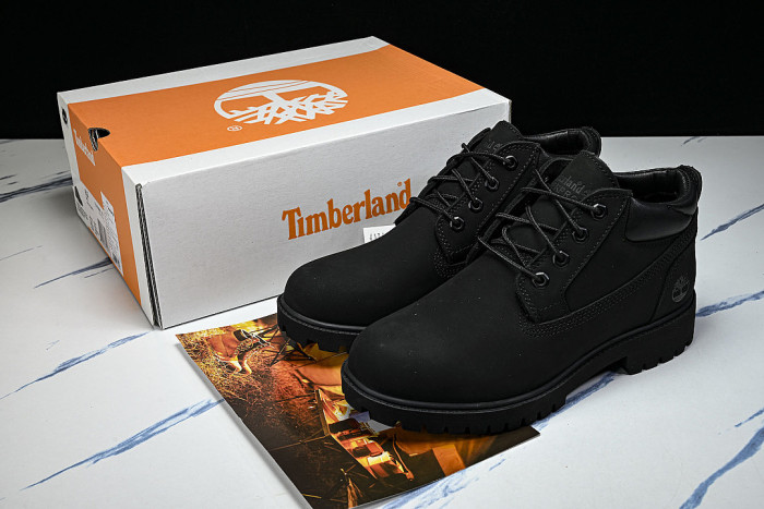 MEN'S FASHIONABLE WATERPROOF LACE UP THICK SOLED CASUAL SHOES BLACK/INKINESS