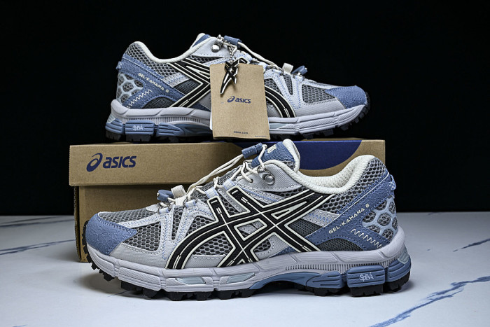 1203B031-028 GEL-KAHANA 8 LOW-TOP RUNNING SHOES GREY/BLUE/BLACK