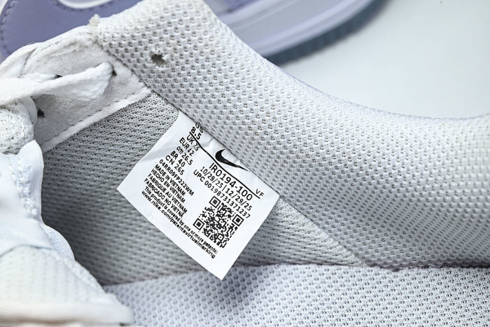 IR0194-100 AIR FORCE 1 07 LOW CASUAL SNEAKERS WHITE/PURPLE
