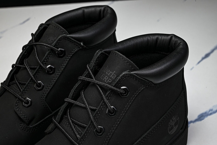 MID-CALF THICK-SOLED CASUAL SHOES BLACK/BLACK/BLACK