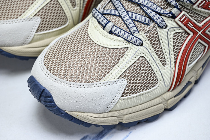 1203B133-200 GEL-KAHANA 8 LOW-TOP RUNNING SHOES BEIGE/RED/BLUE