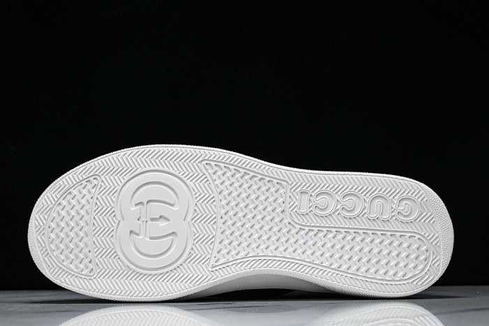 CHUNKY B THICK SOLED CASUAL SNEAKERS WITH EMBOSSED CARAMEL COLORED COOKIES WHITE/PURE WHITE