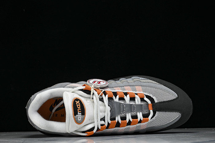 HM4740-101 AIR MAX 95 ANTI SLIP AIR CUSHIONED RUNNING SHOES ORANGE/LIGHT GRAY/BLACK