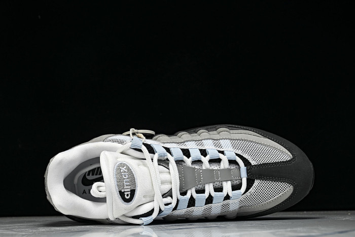 HJ5996-002 AIR MAX 95 ANTI SLIP AIR CUSHIONED RUNNING SHOES ICE BLUE/LIGHT GRAY/BLACK