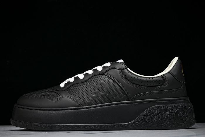CHUNKY B THICK SOLED CASUAL SNEAKERS WITH EMBOSSED CARAMEL COLORED COOKIES BLACK/INKINESS