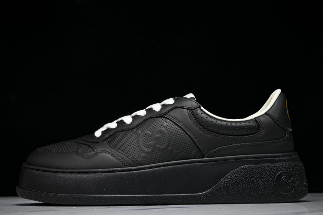 CHUNKY B THICK SOLED CASUAL SNEAKERS WITH EMBOSSED CARAMEL COLORED COOKIES BLACK/INKINESS