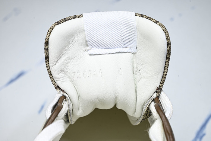 CHUNKY B THICK SOLED CASUAL SNEAKERS WITH EMBOSSED CARAMEL COLORED COOKIES COFFEE/GREY