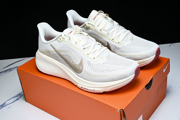 IB1881-004 AIR ZOOM PEGASUS 42 WEAR-RESISTANT RUNNING SHOES WHITE/GREY