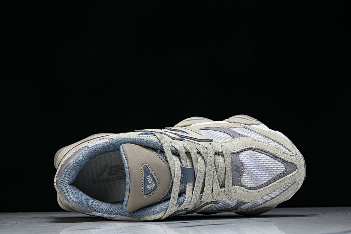 U90601RJ RETRO CASUAL SPORTS RUNNING SHOES ZINC BLUE/SEA SALT