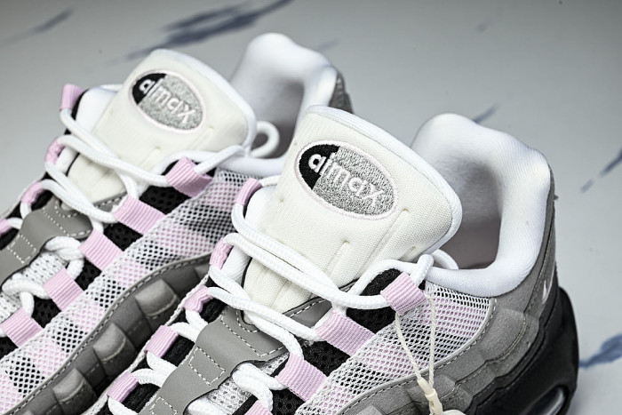 HJ5996-001 AIR MAX 95 ANTI SLIP AIR CUSHIONED RUNNING SHOES LIGHT PINK/LIGHT GRAY/BLACK