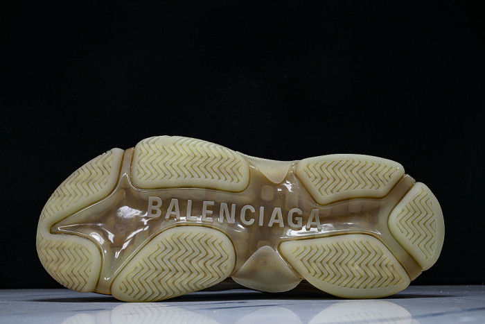 W2GA1-9100 TRIPLE S RETRO CASUAL RUNNING SHOES YELLOW/WHITE/GREY