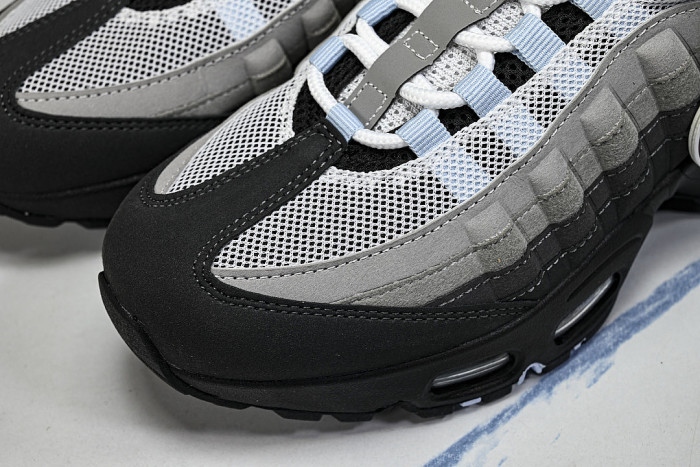HJ5996-002 AIR MAX 95 ANTI SLIP AIR CUSHIONED RUNNING SHOES ICE BLUE/LIGHT GRAY/BLACK