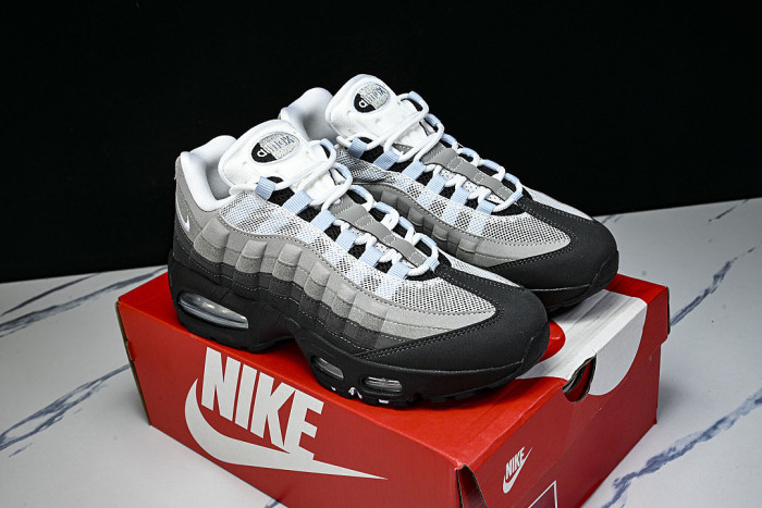 HJ5996-002 AIR MAX 95 ANTI SLIP AIR CUSHIONED RUNNING SHOES ICE BLUE/LIGHT GRAY/BLACK