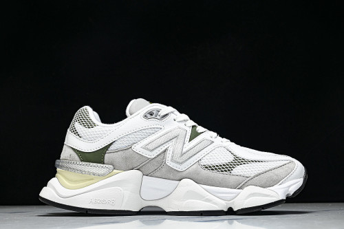 U906089D RETRO CASUAL SPORTS RUNNING SHOES WHITE/APOLLO GOLD