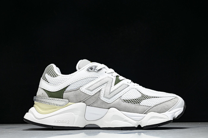 U906089D RETRO CASUAL SPORTS RUNNING SHOES WHITE/APOLLO GOLD