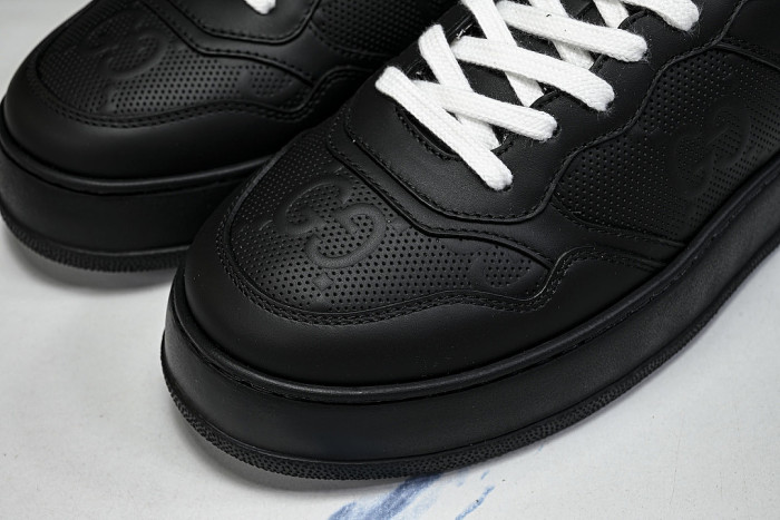 CHUNKY B THICK SOLED CASUAL SNEAKERS WITH EMBOSSED CARAMEL COLORED COOKIES BLACK/INKINESS
