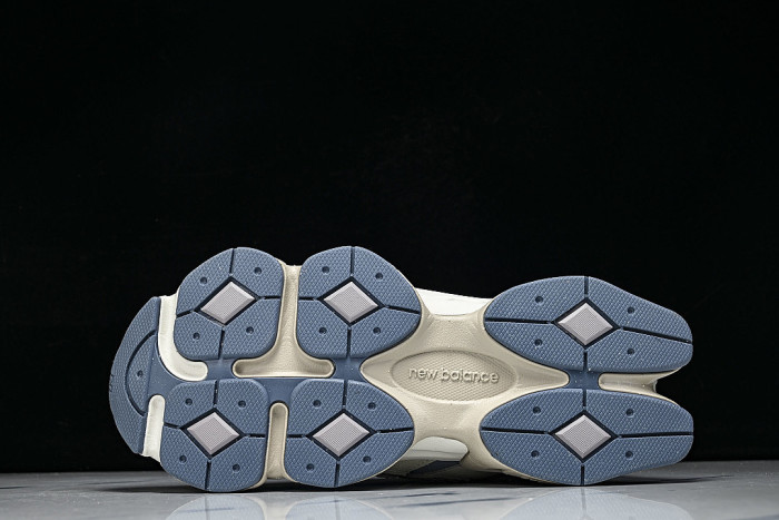U90601RJ RETRO CASUAL SPORTS RUNNING SHOES ZINC BLUE/SEA SALT