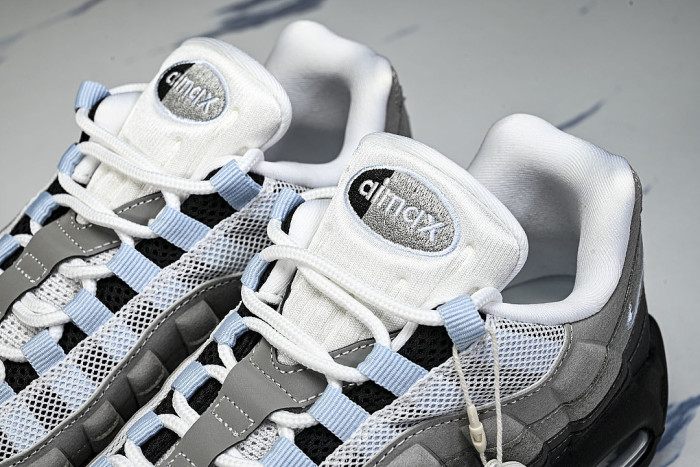 HJ5996-002 AIR MAX 95 ANTI SLIP AIR CUSHIONED RUNNING SHOES ICE BLUE/LIGHT GRAY/BLACK