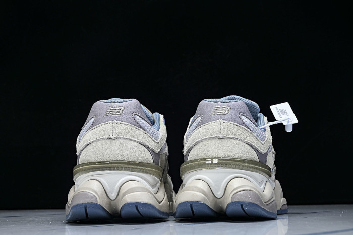 U90601RJ RETRO CASUAL SPORTS RUNNING SHOES ZINC BLUE/SEA SALT