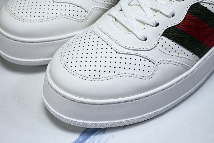 CHUNKY B THICK SOLED CASUAL SNEAKERS WITH EMBOSSED CARAMEL COLORED COOKIES WHITE/PURE WHITE