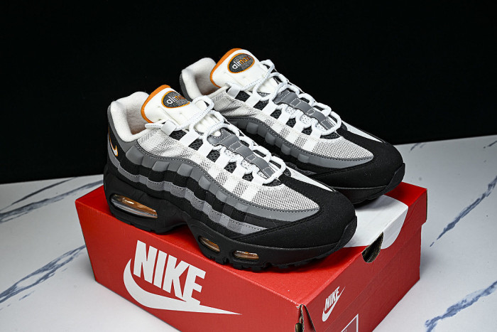 IM5988-010 AIR MAX 95 ANTI SLIP AIR CUSHIONED RUNNING SHOES WHITE/LIGHT GRAY/BLACK