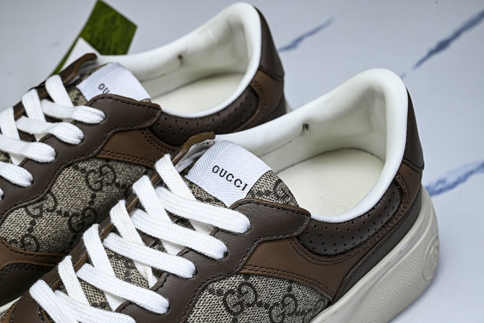 CHUNKY B THICK SOLED CASUAL SNEAKERS WITH EMBOSSED CARAMEL COLORED COOKIES COFFEE/GREY