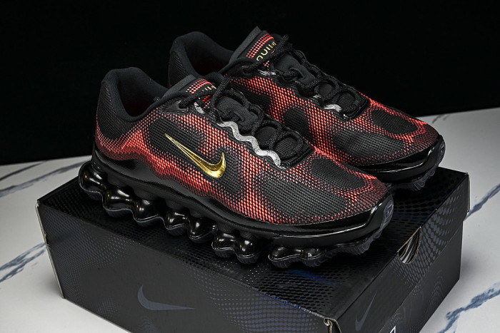 IQ7634-002 AIR LIQUID MAX AIR CUSHIONED RUNNING SHOES RED/BLACK