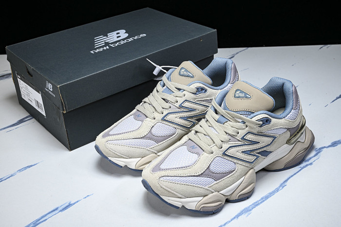 U90601RJ RETRO CASUAL SPORTS RUNNING SHOES ZINC BLUE/SEA SALT