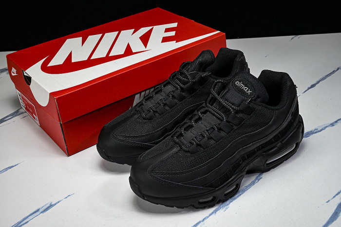 CI3705-001 AIR MAX 95 ESSENTIAL BLACK/BLACK/DARK GREY