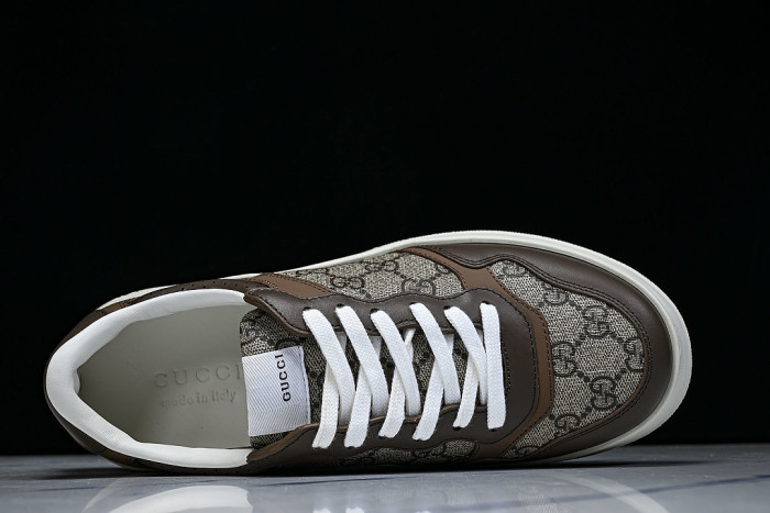 CHUNKY B THICK SOLED CASUAL SNEAKERS WITH EMBOSSED CARAMEL COLORED COOKIES COFFEE/GREY
