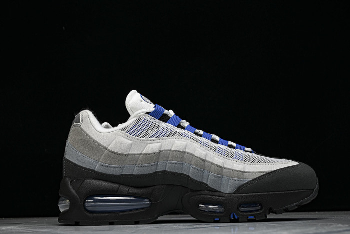 IM5987-010 AIR MAX 95 ANTI SLIP AIR CUSHIONED RUNNING SHOES KLEIN BLUE/LIGHT GRAY/BLACK