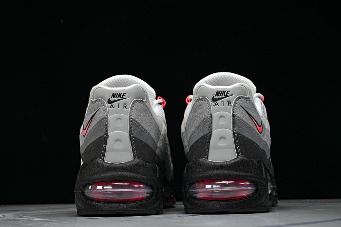 IM7410-001 AIR MAX 95 ANTI SLIP AIR CUSHIONED RUNNING SHOES RED/LIGHT GRAY/BLACK