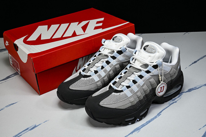 HJ5996-002 AIR MAX 95 ANTI SLIP AIR CUSHIONED RUNNING SHOES ICE BLUE/LIGHT GRAY/BLACK