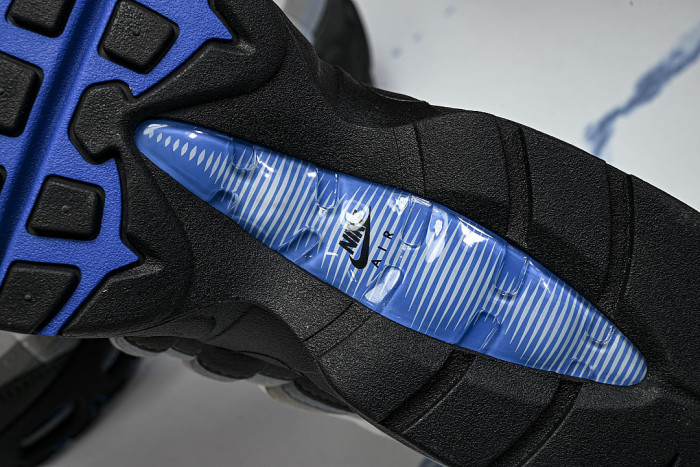 IM5987-010 AIR MAX 95 ANTI SLIP AIR CUSHIONED RUNNING SHOES KLEIN BLUE/LIGHT GRAY/BLACK