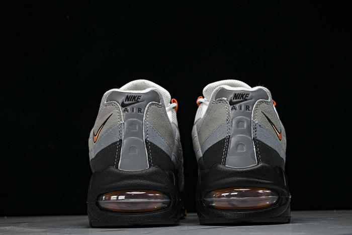 HM4740-101 AIR MAX 95 ANTI SLIP AIR CUSHIONED RUNNING SHOES ORANGE/LIGHT GRAY/BLACK