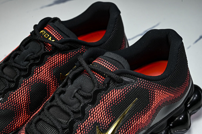 IQ7634-002 AIR LIQUID MAX AIR CUSHIONED RUNNING SHOES RED/BLACK