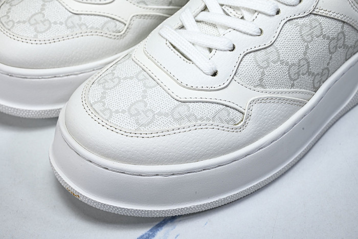 CHUNKY B THICK SOLED CASUAL SNEAKERS WITH EMBOSSED CARAMEL COLORED COOKIES LIGHT GRAY/GREY