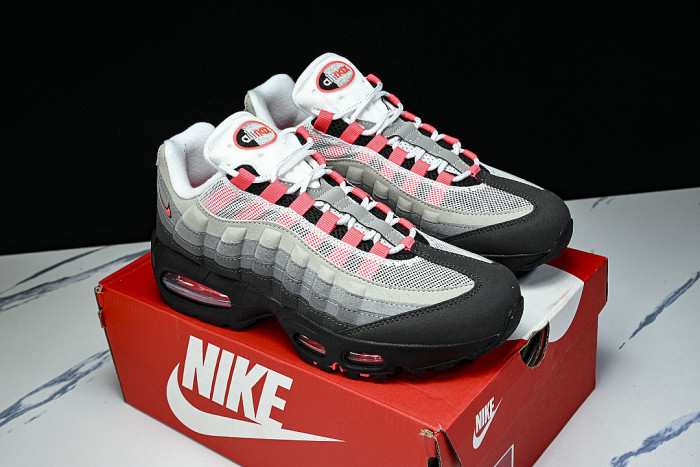 IM7410-001 AIR MAX 95 ANTI SLIP AIR CUSHIONED RUNNING SHOES RED/LIGHT GRAY/BLACK