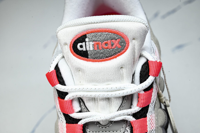 IM7410-001 AIR MAX 95 ANTI SLIP AIR CUSHIONED RUNNING SHOES RED/LIGHT GRAY/BLACK