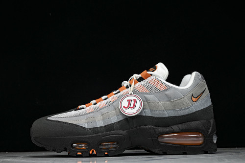 HM4740-101 AIR MAX 95 ANTI SLIP AIR CUSHIONED RUNNING SHOES ORANGE/LIGHT GRAY/BLACK