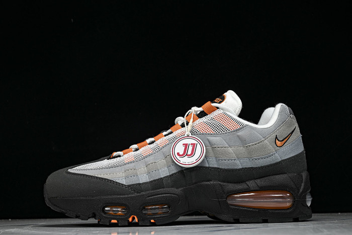HM4740-101 AIR MAX 95 ANTI SLIP AIR CUSHIONED RUNNING SHOES ORANGE/LIGHT GRAY/BLACK