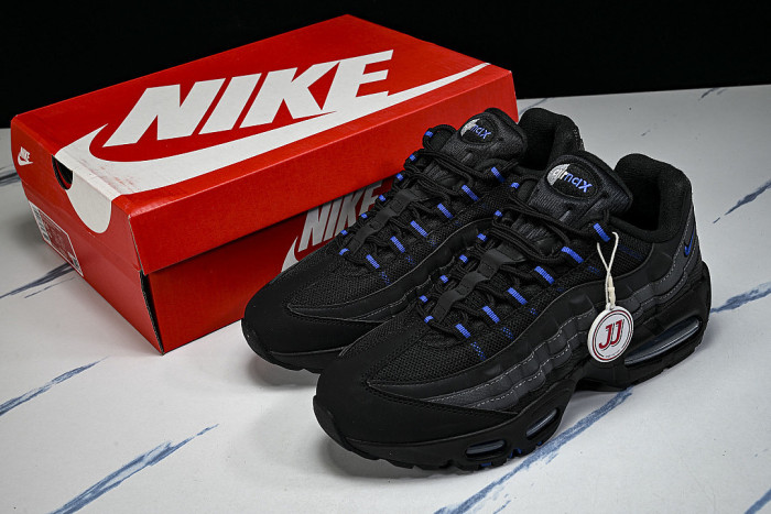 IM7410-100 AIR MAX 95 ANTI SLIP AIR CUSHIONED RUNNING SHOES KLEIN BLUE/BLACK