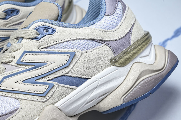 U90601RJ RETRO CASUAL SPORTS RUNNING SHOES ZINC BLUE/SEA SALT